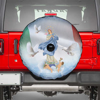 Italy Assumption Of Mary Spare Tire Cover Blessed Virgin Mary Angel And Dove - Wonder Print Shop