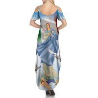 Italy Assumption Of Mary Summer Maxi Dress Blessed Virgin Mary Angel And Dove LT19