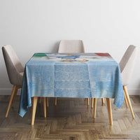 Italy Assumption Of Mary Tablecloth Blessed Virgin Mary Angel And Dove - Wonder Print Shop