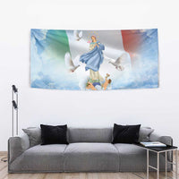 Italy Assumption Of Mary Tapestry Blessed Virgin Mary Angel And Dove - Wonder Print Shop