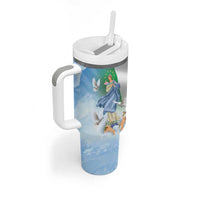 Italy Assumption Of Mary Tumbler With Handle Blessed Virgin Mary Angel And Dove - Wonder Print Shop