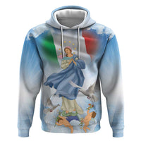 Italy Assumption Of Mary Zip Hoodie Blessed Virgin Mary Angel And Dove LT19