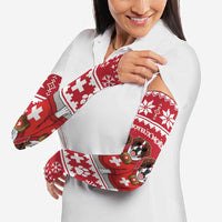 Saint Bernard Dog Switzerland Christmas Arm Sleeves - Wonder Print Shop