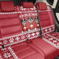 Saint Bernard Dog Switzerland Christmas Back Car Seat Cover - Wonder Print Shop