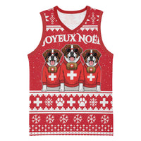 Saint Bernard Dog Switzerland Christmas Basketball Jersey - Wonder Print Shop