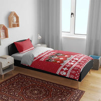 Saint Bernard Dog Switzerland Christmas Bedding Set - Wonder Print Shop