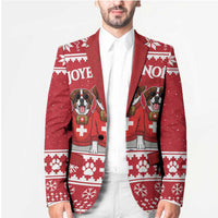 Saint Bernard Dog Switzerland Christmas Blazer - Wonder Print Shop