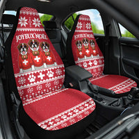 Saint Bernard Dog Switzerland Christmas Car Seat Cover - Wonder Print Shop