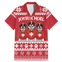Saint Bernard Dog Switzerland Christmas Family Matching Mermaid Dress and Hawaiian Shirt - Wonder Print Shop