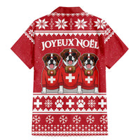 Saint Bernard Dog Switzerland Christmas Family Matching Mermaid Dress and Hawaiian Shirt - Wonder Print Shop