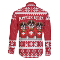 Saint Bernard Dog Switzerland Christmas Family Matching Tank Maxi Dress and Hawaiian Shirt - Wonder Print Shop