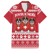 Saint Bernard Dog Switzerland Christmas Hawaiian Shirt - Wonder Print Shop