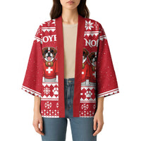 Saint Bernard Dog Switzerland Christmas Kimono - Wonder Print Shop