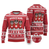 Saint Bernard Dog Switzerland Christmas Ugly Christmas Sweater - Wonder Print Shop