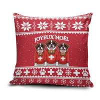 Saint Bernard Dog Switzerland Christmas Pillow Cover - Wonder Print Shop