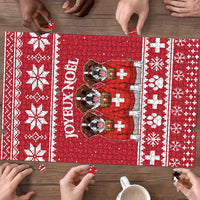 Saint Bernard Dog Switzerland Christmas Puzzle - Wonder Print Shop