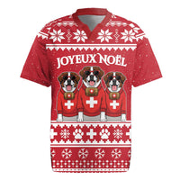 Saint Bernard Dog Switzerland Christmas Rugby Jersey - Wonder Print Shop