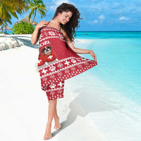 Saint Bernard Dog Switzerland Christmas Sarong - Wonder Print Shop