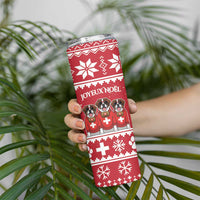 Saint Bernard Dog Switzerland Christmas Skinny Tumbler - Wonder Print Shop