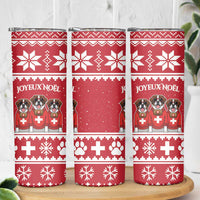 Saint Bernard Dog Switzerland Christmas Skinny Tumbler - Wonder Print Shop