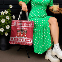 Saint Bernard Dog Switzerland Christmas Tote Bag - Wonder Print Shop