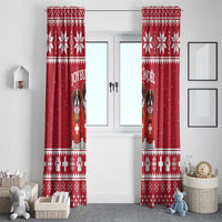 Saint Bernard Dog Switzerland Christmas Window Curtain - Wonder Print Shop