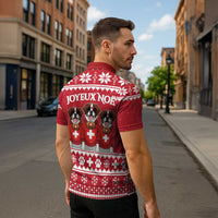 Saint Bernard Dog Switzerland Christmas Zipper Polo Shirt - Wonder Print Shop