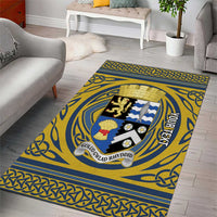 Personalized Cardiganshire Wales Area Rug Ceredigion Coat of Arms Celtic Design - Wonder Print Shop