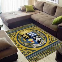 Personalized Cardiganshire Wales Area Rug Ceredigion Coat of Arms Celtic Design - Wonder Print Shop