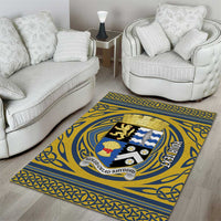 Personalized Cardiganshire Wales Area Rug Ceredigion Coat of Arms Celtic Design - Wonder Print Shop