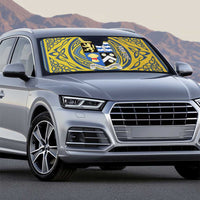 Personalized Cardiganshire Wales Auto Sun Shade Ceredigion Coat of Arms Celtic Design - Wonder Print Shop