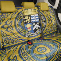 Personalized Cardiganshire Wales Back Car Seat Cover Ceredigion Coat of Arms Celtic Design - Wonder Print Shop