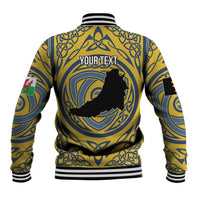Personalized Cardiganshire Wales Baseball Jacket Ceredigion Coat of Arms Celtic Design - Wonder Print Shop