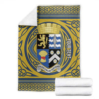 Personalized Cardiganshire Wales Blanket Ceredigion Coat of Arms Celtic Design - Wonder Print Shop
