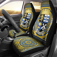 Personalized Cardiganshire Wales Car Seat Cover Ceredigion Coat of Arms Celtic Design - Wonder Print Shop