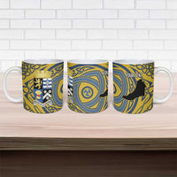 Personalized Cardiganshire Wales Ceramic Mug Ceredigion Coat of Arms Celtic Design - Wonder Print Shop