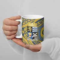 Personalized Cardiganshire Wales Ceramic Mug Ceredigion Coat of Arms Celtic Design - Wonder Print Shop