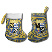Personalized Cardiganshire Wales Christmas Stocking Ceredigion Coat of Arms Celtic Design - Wonder Print Shop