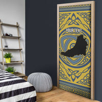 Personalized Cardiganshire Wales Door Cover Ceredigion Coat of Arms Celtic Design - Wonder Print Shop