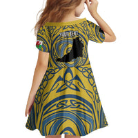 Personalized Cardiganshire Wales Family Matching Long Sleeve Bodycon Dress and Hawaiian Shirt Ceredigion Coat of Arms Celtic Design - Wonder Print Shop