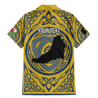 Personalized Cardiganshire Wales Family Matching Mermaid Dress and Hawaiian Shirt Ceredigion Coat of Arms Celtic Design - Wonder Print Shop