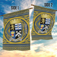 Personalized Cardiganshire Wales Garden Flag Ceredigion Coat of Arms Celtic Design - Wonder Print Shop