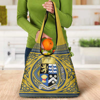 Personalized Cardiganshire Wales Grocery Bag Ceredigion Coat of Arms Celtic Design - Wonder Print Shop
