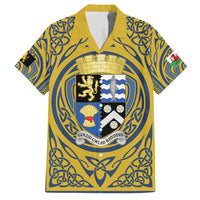 Personalized Cardiganshire Wales Hawaiian Shirt Ceredigion Coat of Arms Celtic Design - Wonder Print Shop