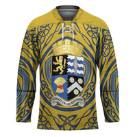 Personalized Cardiganshire Wales Hockey Jersey Ceredigion Coat of Arms Celtic Design - Wonder Print Shop