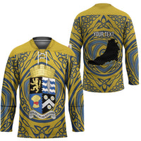 Personalized Cardiganshire Wales Hockey Jersey Ceredigion Coat of Arms Celtic Design - Wonder Print Shop