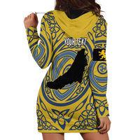 Personalized Cardiganshire Wales Hoodie Dress Ceredigion Coat of Arms Celtic Design - Wonder Print Shop