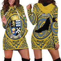 Personalized Cardiganshire Wales Hoodie Dress Ceredigion Coat of Arms Celtic Design - Wonder Print Shop