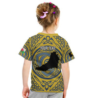 Personalized Cardiganshire Wales Kid T Shirt Ceredigion Coat of Arms Celtic Design - Wonder Print Shop