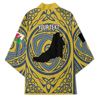 Personalized Cardiganshire Wales Kimono Ceredigion Coat of Arms Celtic Design - Wonder Print Shop